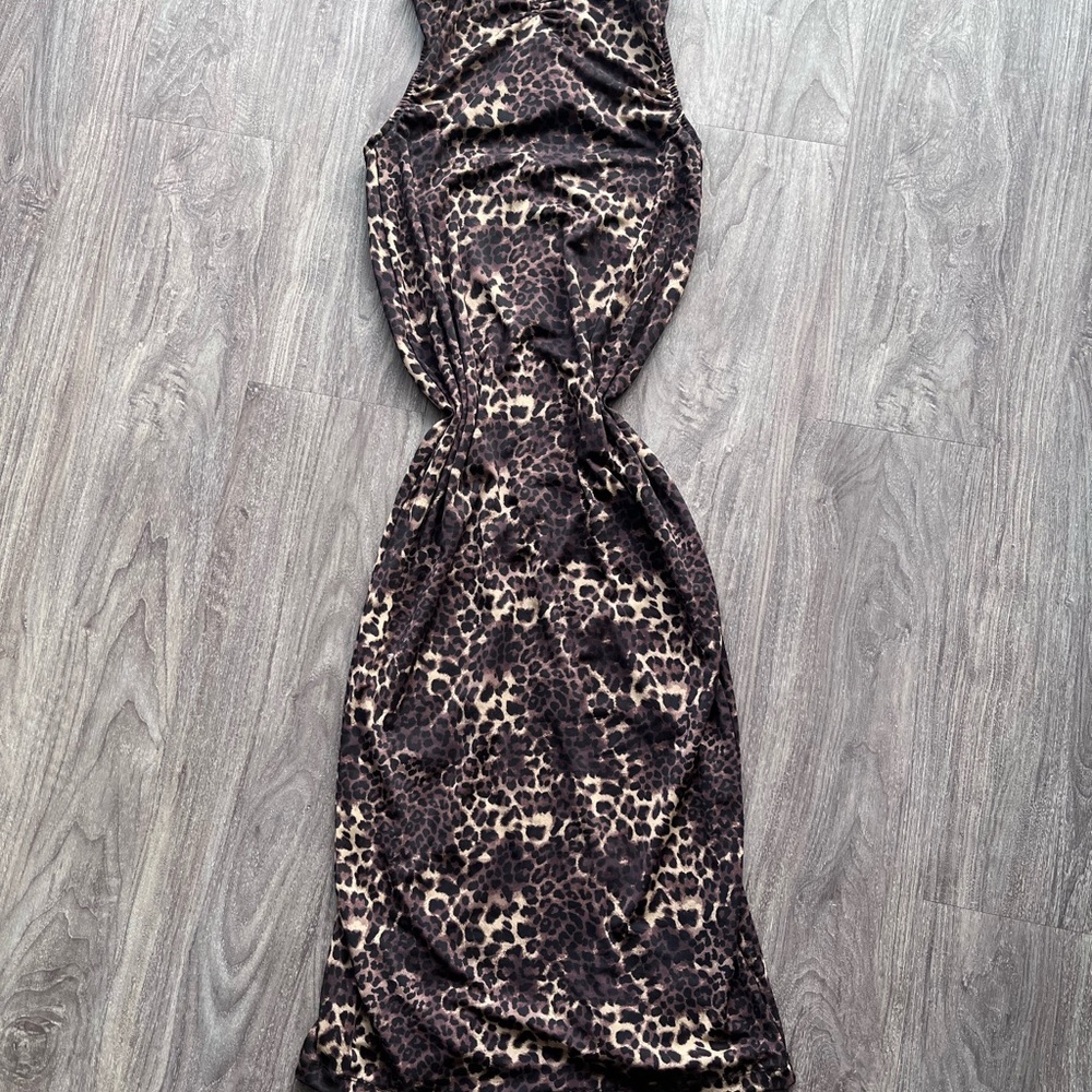 Leopard Print Maxi Dress